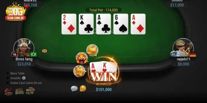 Cách tính điểm và xác định người chiến thắng Poker