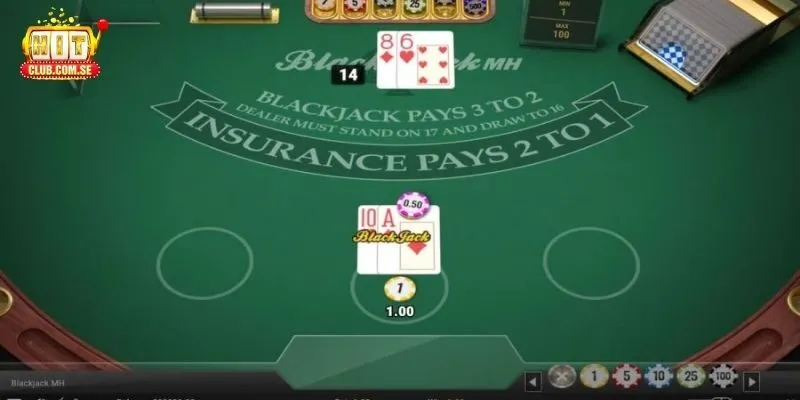 Chiến thuật gấp thếp Blackjack